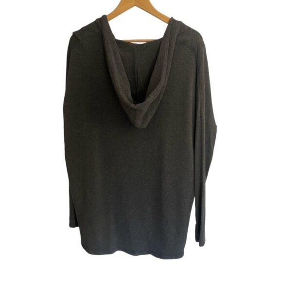 Athleta Purana Gray Wrap Sweatshirt Small - Picture 4 of 4